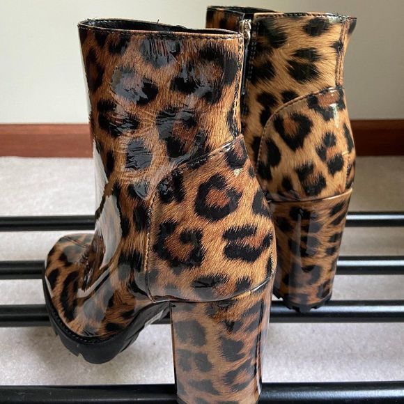 SCHUTZ Women Nandy Patent Leather Platform Boots NEW NWOB - Picture 4 of 8